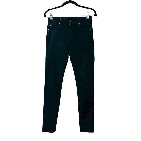 AG ADRIANO GOLDSCHMIED The Farrah High Rise Skinny Ankle Black Sz 25 - Picture 2 of 7